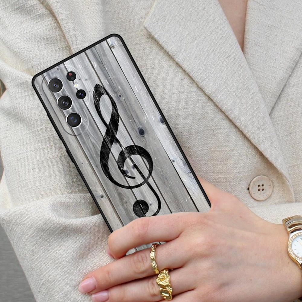 Music Notes Cell Phone Case for Samsung Galaxy S26 Ultra S25 S24 S23 S22 S21 S20 Note10 Cover Galaxy S20 5G