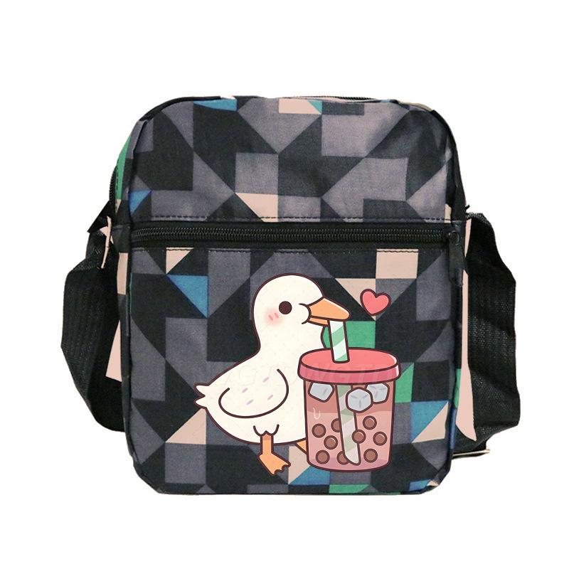 Cute printed shoulder bag casual multi-functional oblique span bag small bag student stationery bag