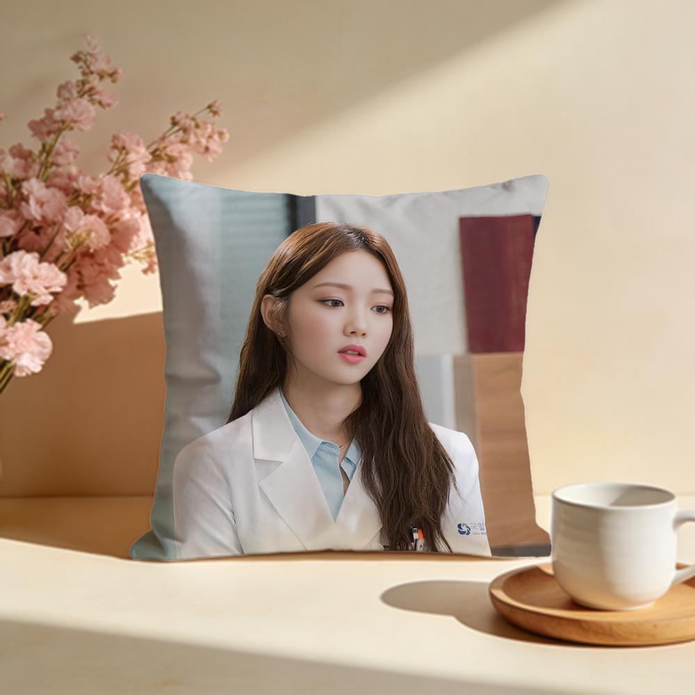Trendy LLee SungKyunged Cushion Cover Stylish Washable Pillow Cover Ideal for Couch Bedroom Car Decoration