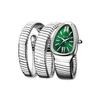 Missfox Uhr, High Fashion Personalisierte Schlange Schlange Schlange Wickelnd Drei-Kreis Armbanduhr