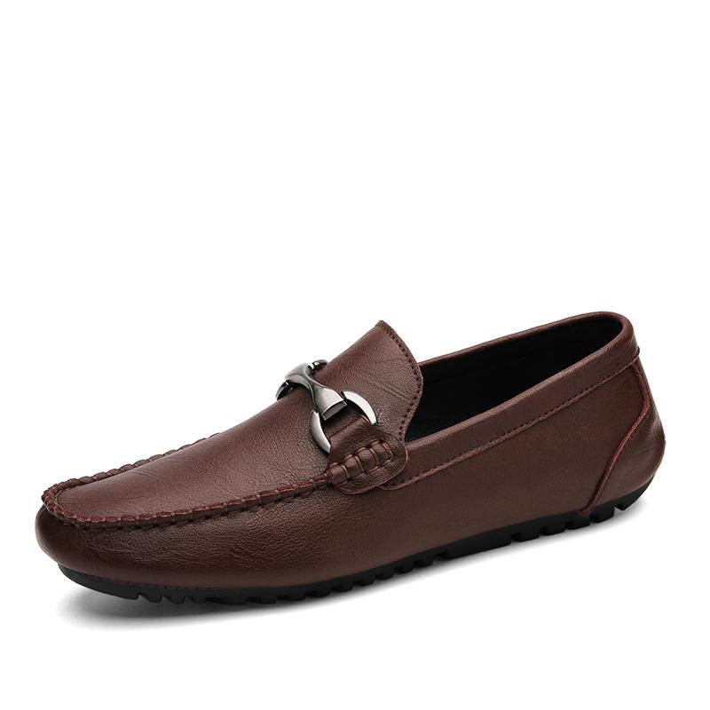 

Пенни-лоферы Мужские Балетки Ручной Работы Роскошные Дизайнерские Кожаные Повседневные Туфли Слипоны Обувь для Вождения Мужские Мокасины Обувь для Лодки Черный/Коричневый 38