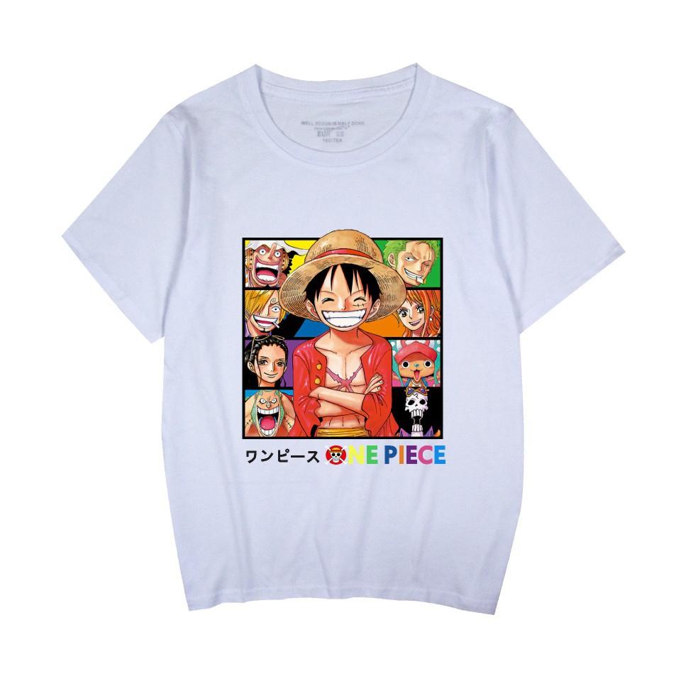 ONE PIECE Anime Printed Women Men's Casual Short Sleeve T-Shirt