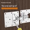 Stainless Steel Cabinet Door Hinge Repair Plate Kit