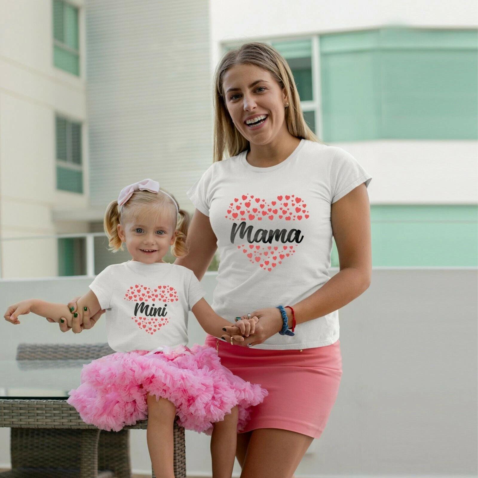 Personalised Mothers Day T-Shirt Matching Mother and Daughter Mum Love Printed T S