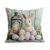 Easter Egg Cushion Pillowcase Printed Polyester 40/45/50Cm Throw Pillowcover Decorative Sofa Cushion Pillowslip Home Decor
