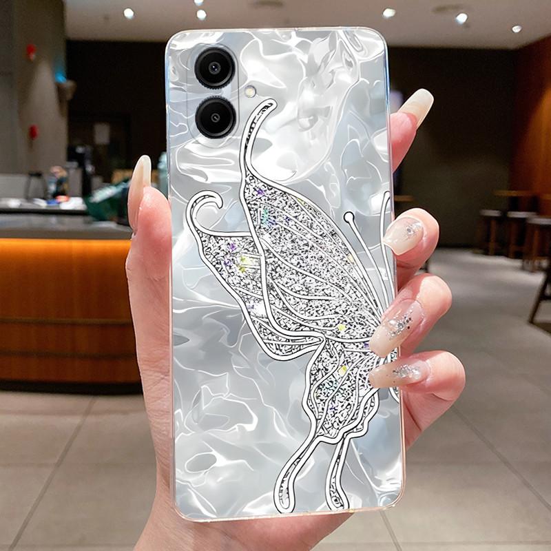 For Samsung Galaxy A06 4G A065F Case Samsung A06 5G A066B Cases Capa Butterfly Phone Shell For Samsung M06 5G F06 Soft TPU Cover