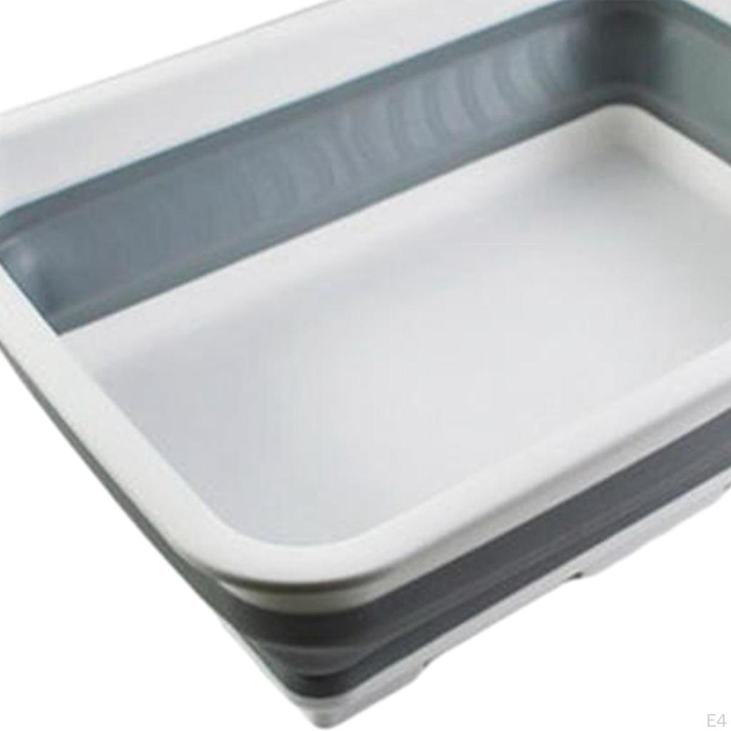 Collapsible Cat Litter Box Foldable Kitten Travel Toilet Bedpan Splashproof Easy Clean Open Top
