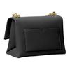 Michael Kors Mk Cece 18 Metal Logo Snap Closure Cotton Blend Shoulder Crossbody Bag Small Women Bags Black 35F2G0EC5O-BLACK