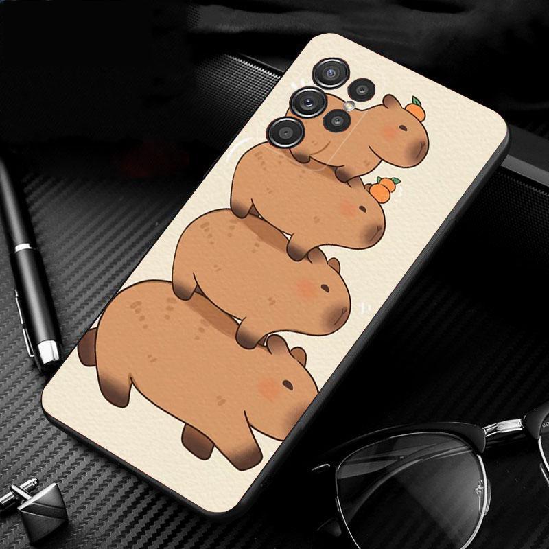Nette Capybara Telefon Fall Für Samsung A52S A21S A33 A23 A13 A14 A32 A52 A53 A54 A51 A71 A15