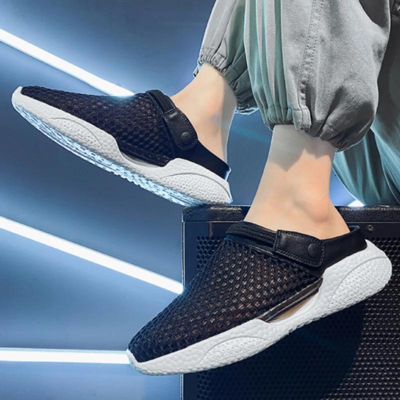 Fashion Slippers for Men Platform Hole Outdoor Sandals Man Summer Sale Adult Designer Luxury Eva Elegant Pvc Cheap Liquidation Fun Shoes