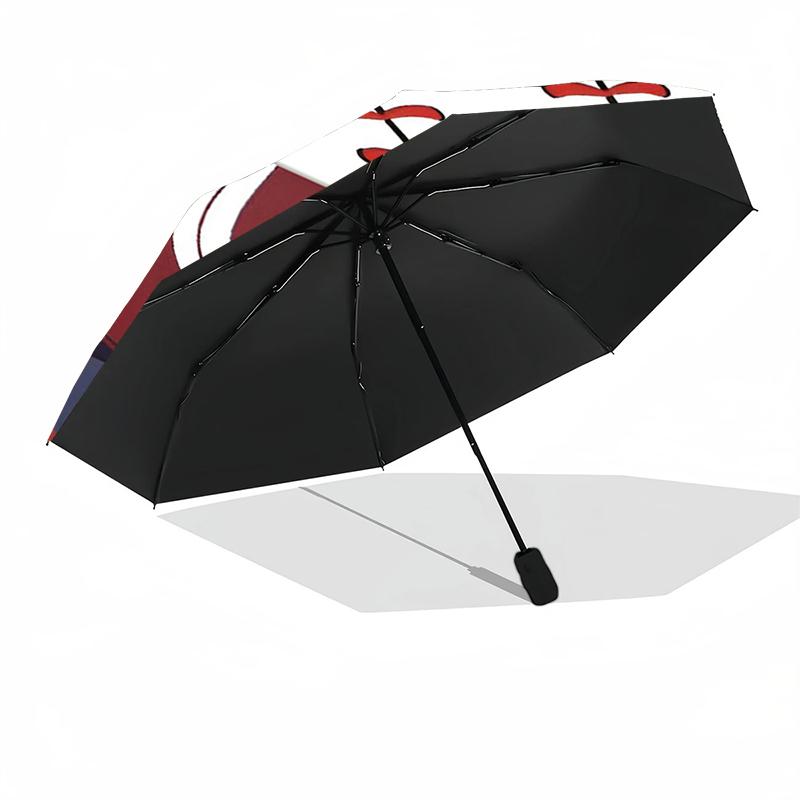 Baseball Theme Automatic Umbrella, Lightweight & Portable, 8 Rib, Perfect for Outdoor Travel, Birthdays, Christmas, Gifts.
