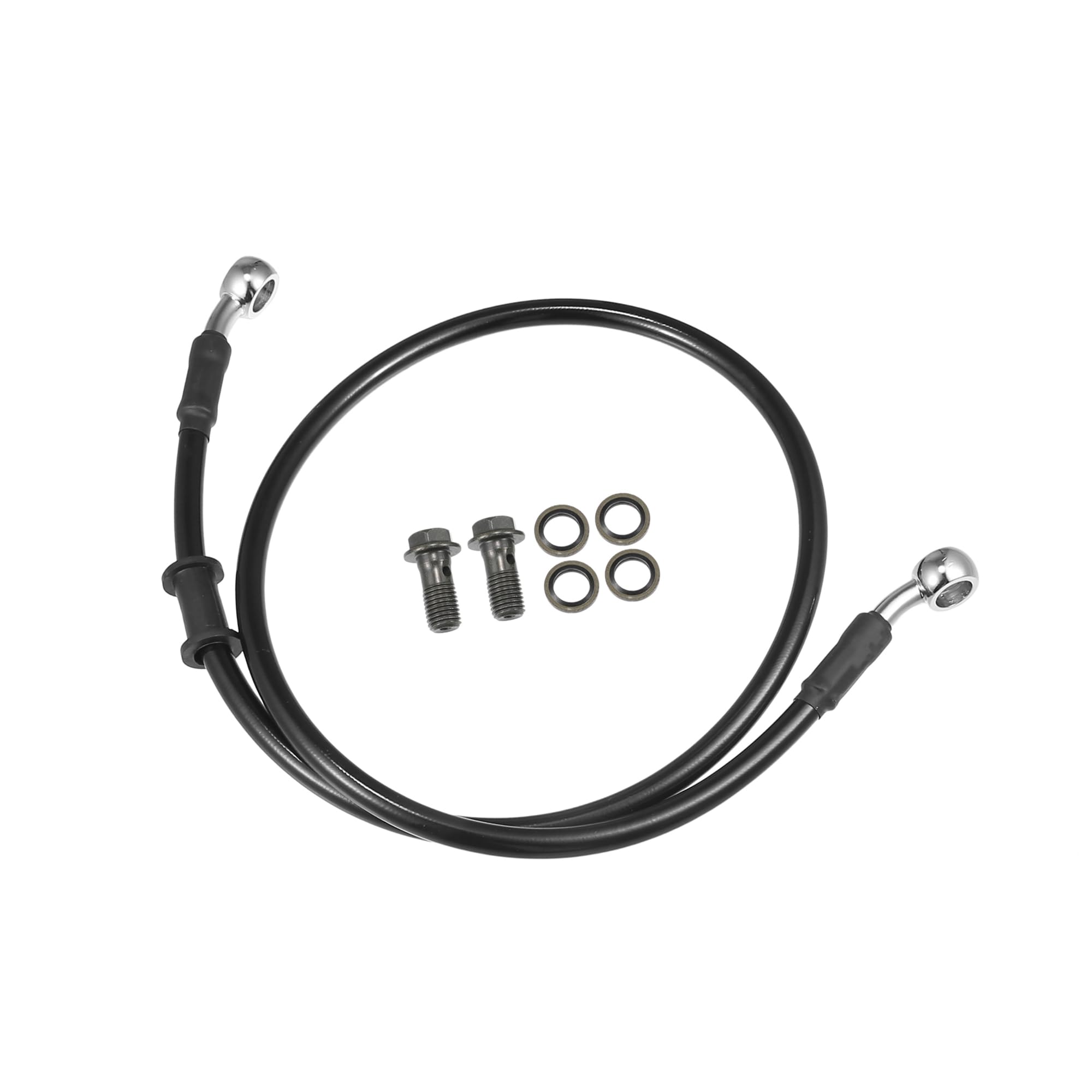 

BULLSPANN Мотоциклетный тормозной шланг, Шланг сцепления, Шланг, Для мотоциклов, квадроциклов, внедорожных мотоциклов, Универсальный, 80cm чёрный