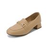MOOK Sein Rindsleder Loafer-Kleid Beige 516623108Ap