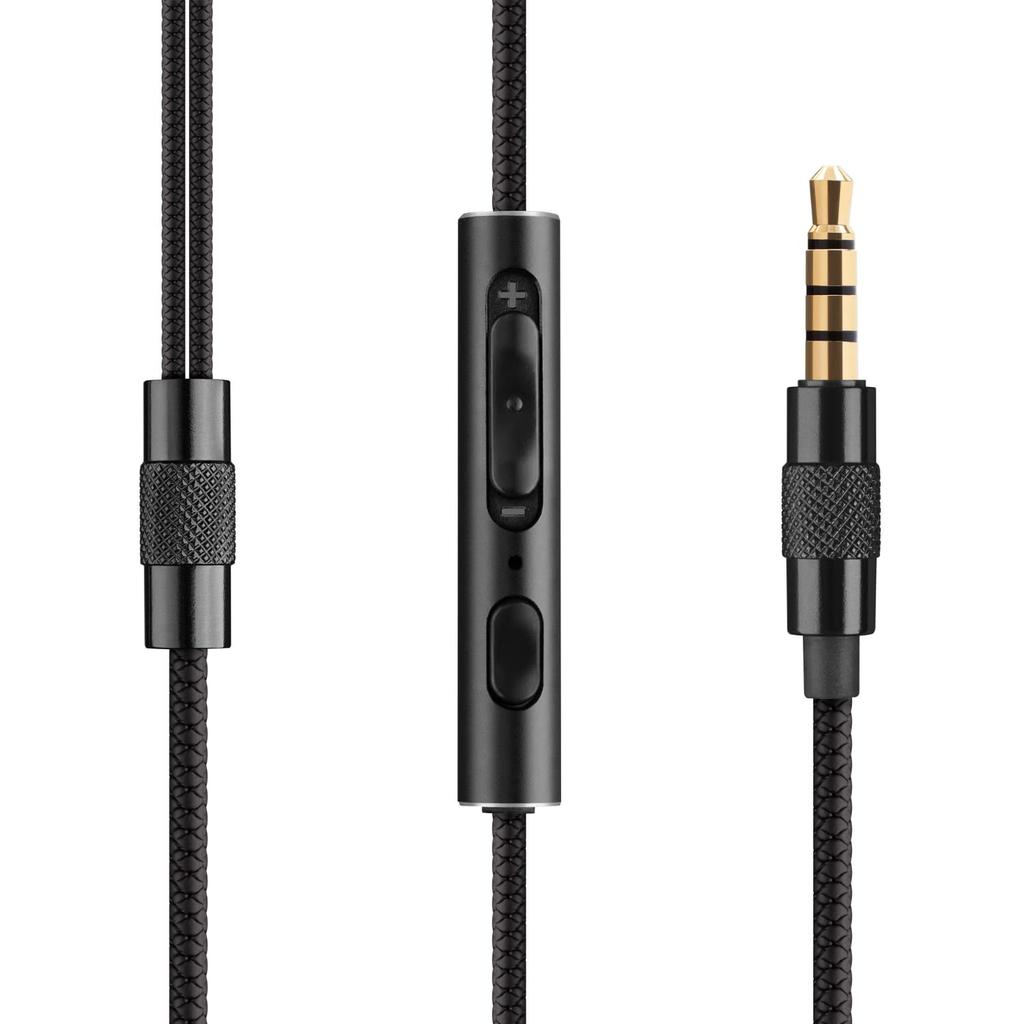 LUDOS SPECTA Compatible with iPhone and with Volume Remote Jack Earphones, Android, Wired, Microphone, Control, Control, In-Ear Type, 3.5mm