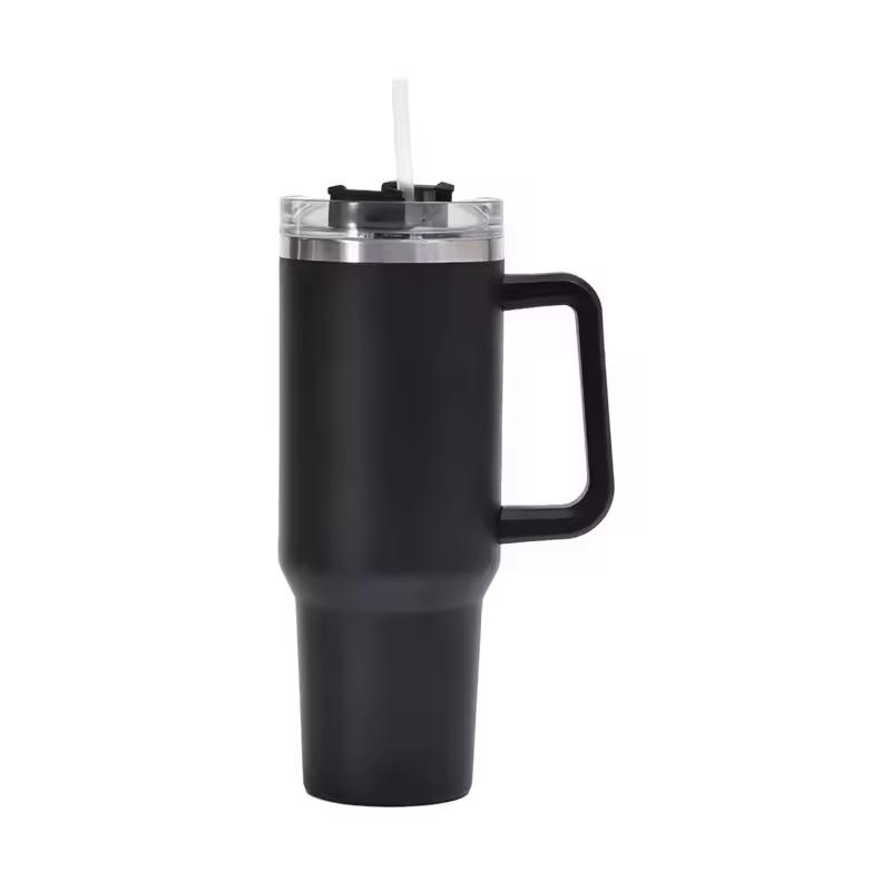 Custom 40oz Tumbler with Handle Double Wall Stainless Steel TUMBLER with Straw Coffee Mug with Lid Stanlyyem Cup