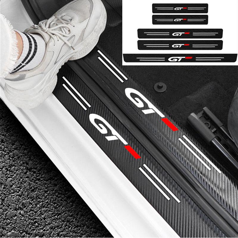 Car doorsill Protective Sticker Tape For Peugeot GT GTline 3008 308 T9 208 508 2008 Rifter 5008 207 206 408 108 4008 Accessories