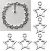 Popular Alloy DIY Accessories Hollow Five-Pointed Star Pendant DIY Handmade Bracelet Necklace Earring Clip Materials