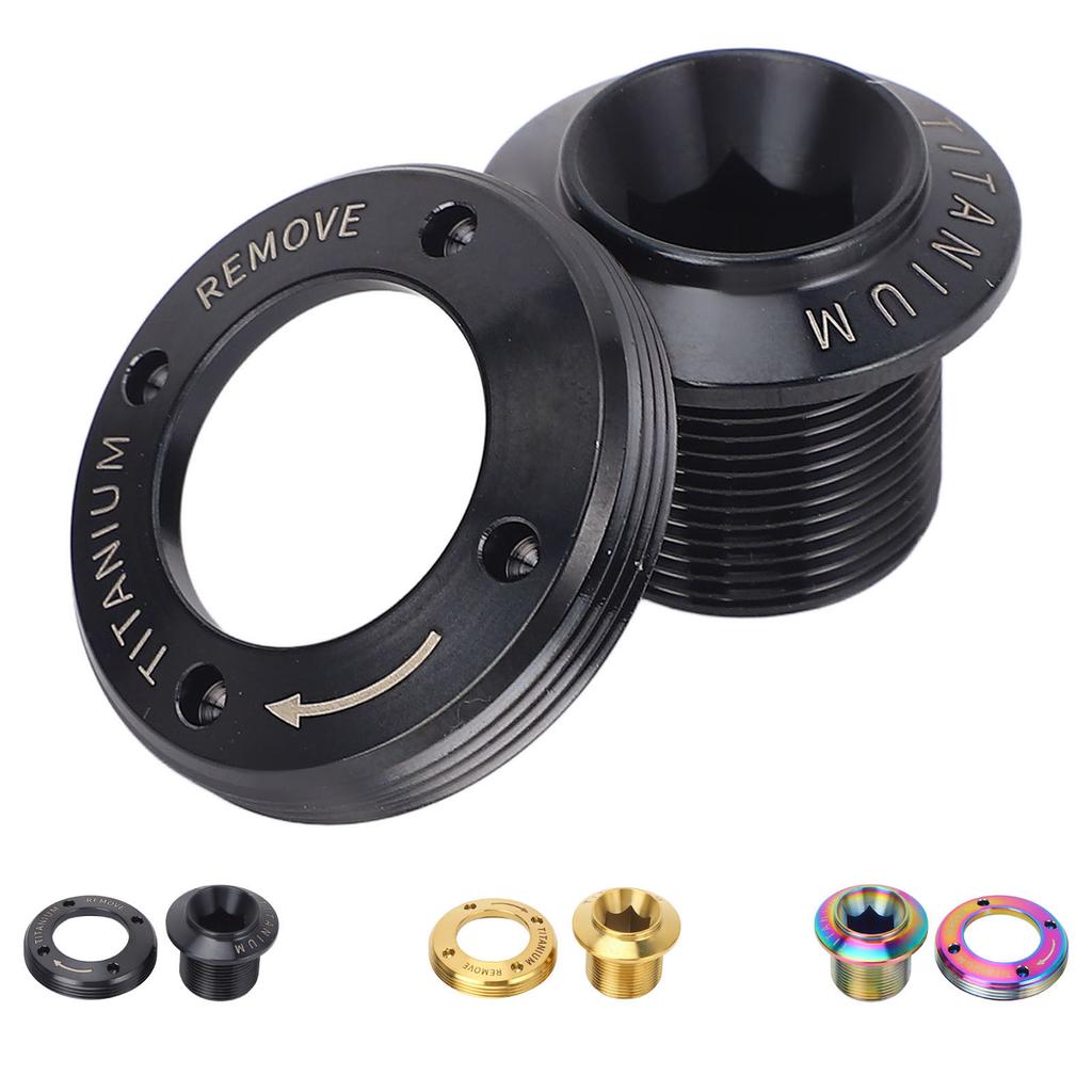 Crank Arm Screw Ti Alloy Lightweight Fine Processing Minimalist Bike Crank Cover Screw for Repairing