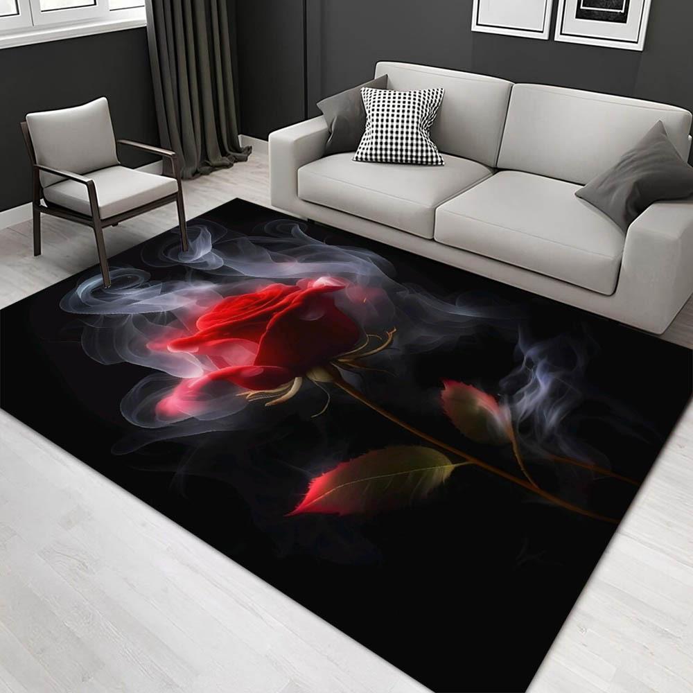 

1pc 1927796308 Pattern Carpet, Area Rug For Living Room Bedroom Room Bed Chair Laundry Entryway Corridor Yard Non-slip Outdoor Camping Rug F 60cm by 90cm