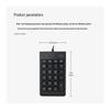 Rapoo K10 Wired Numeric Keypad