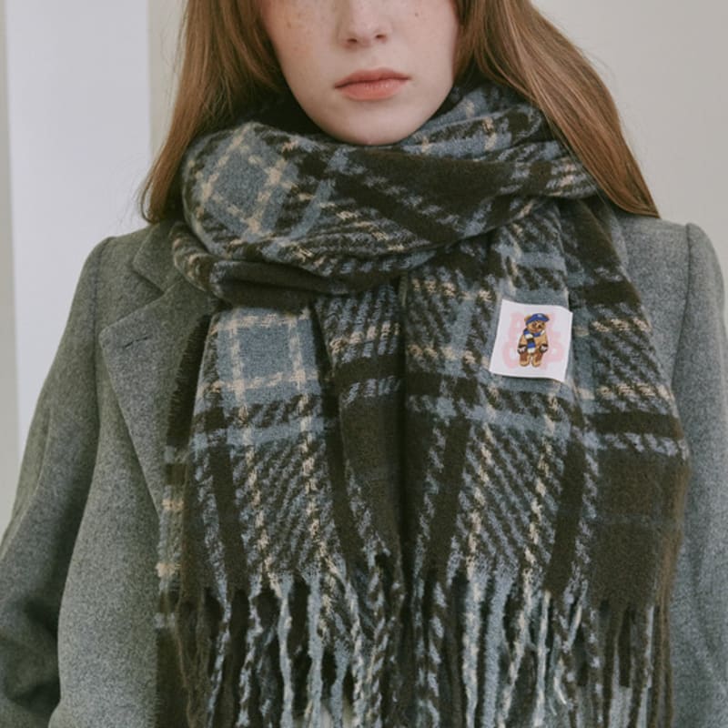 ALLINCOMPLETE Tartan Check Muffler (2 Colors)