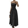 Summer New Women's Skirt, Sexy and Sweet Temperament Tube Top Polka Dot Waist Dress