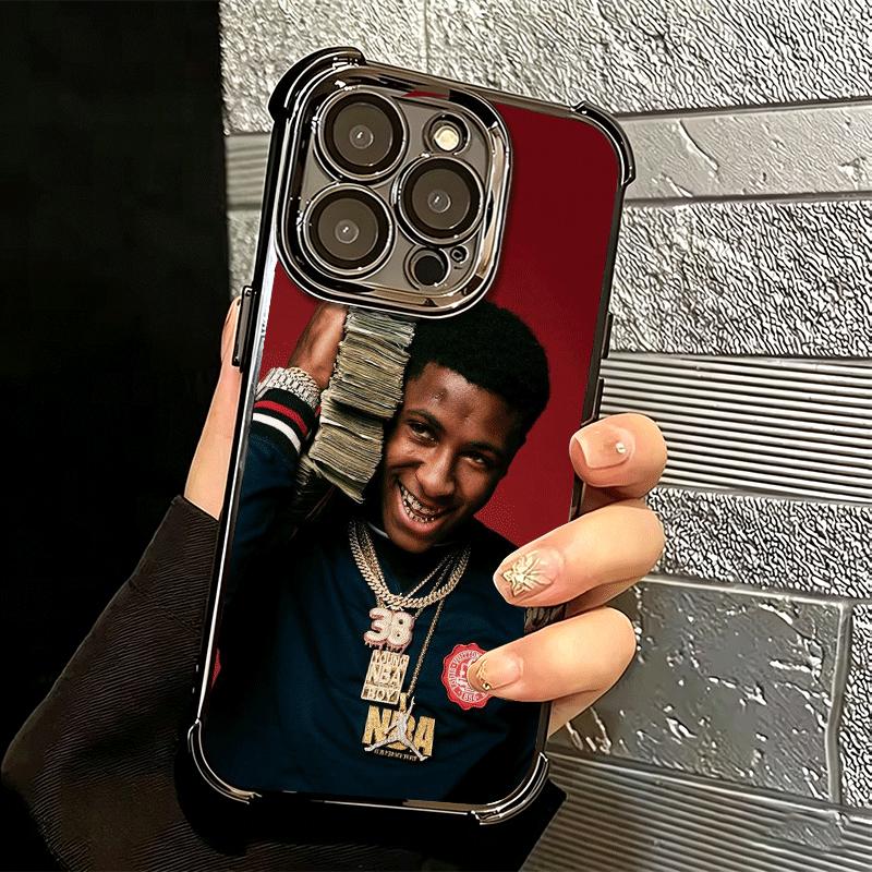 Rapper YoungBoy Soft Phone Case For iPhone 15 16 17 Air 14 Pro Max 16E Plus 13 12 Mini Plating Anti-Fall Fundas