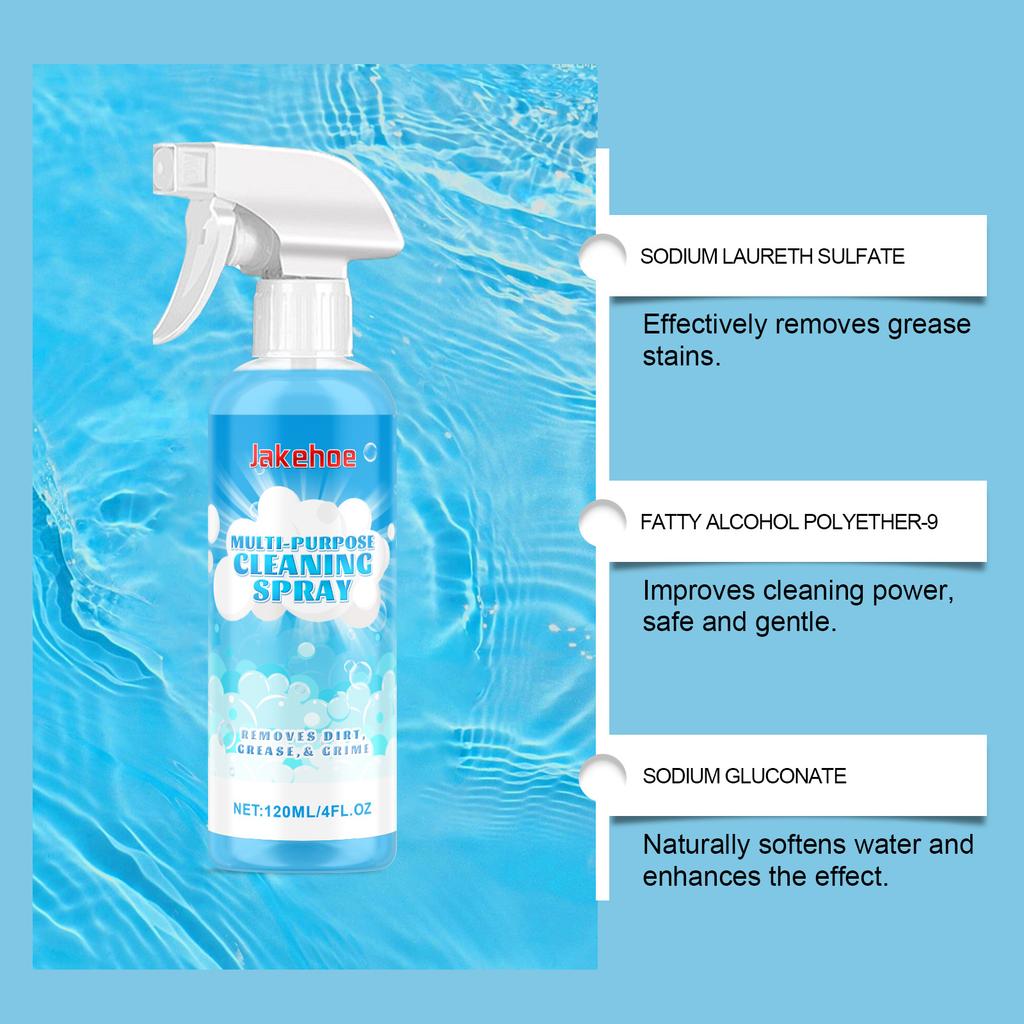 US Stock Multi Purpose Cleaning Spray and Tablets Kit All Purpose Kitchen Degreaser Bathroom Water Stain Wall Cleaner House Cleaning Detergent Fast