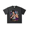 260 GSM Double Yarn 32 Count 100% Cotton Black Clover V7 Yami Print Unisex Heavy Cotton T Shirt