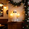LED Mittelfinger Geist Licht Halloween Leuchtendes Nachtlicht, Lustige Wanddeko Lampe, Niedliche Gruselige Tischdekoration für Schlafzimmer Flur Büro