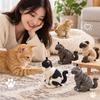 Compact Abstract Cat Doll Lightweight Kawaii Plush Pendant  Keychain Phone Case Decoration