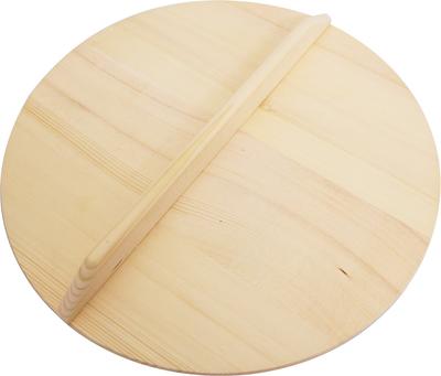 Ichihara Woodworking Co., Ltd. Wooden Lid, Natural Wood, 45cm, 10019, Total Height: 5.7cm, Lid Thickness: 1.3cm