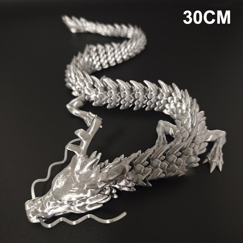 30CM 3D Printed Gem Dragon Crystal Toy Rotatable Articulated Dragon Gift For Kids With ADHD Perfect For Birthdays Gift