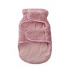 Warm Fleece Dog Jacket Reversible Design Adjustable Fit Pet Coat D-ring Attachment Leash Hole Puppy Jacket Winter Season