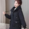 Women Winter Jacket Warm Padded Jacket Long Parkas Hooded Coat Snow Wear Outwear