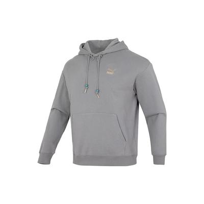 Puma Cny Year Of The Dragon Series Hoodie mit Buchstabendruck, Lauf- und Fitnesstraining, Unisex-Kapuzenpullover, Grau 625833-62