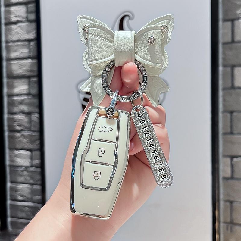 Tpu Car Remote Key Case Cover Protect Shell Fob For Mitsubishi Outlander Control Accessories