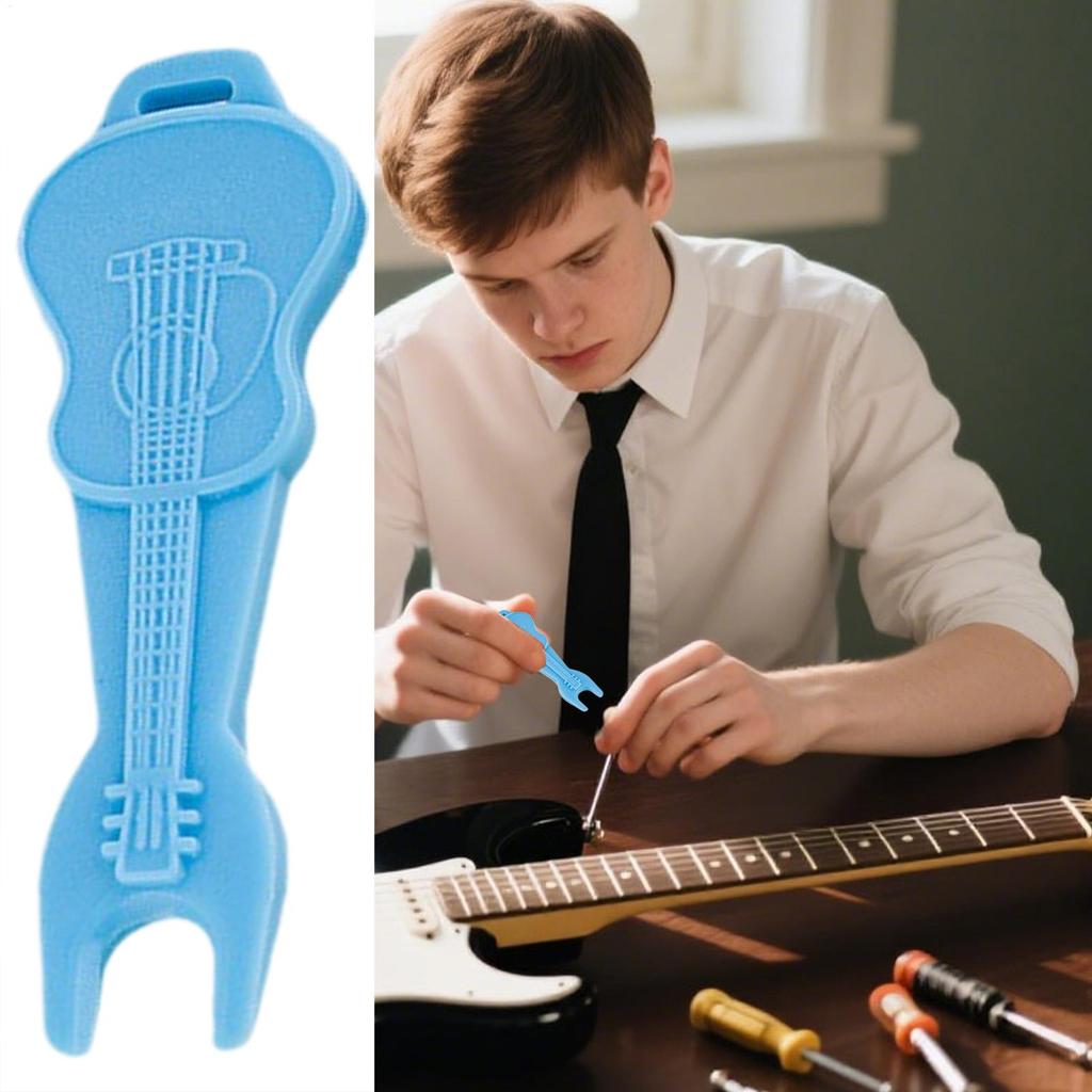 Guitar String Winder Lightweight Guitar String Peg Winder Ergonomic Design Pin Puller Aid Instrument Accessories for Musician