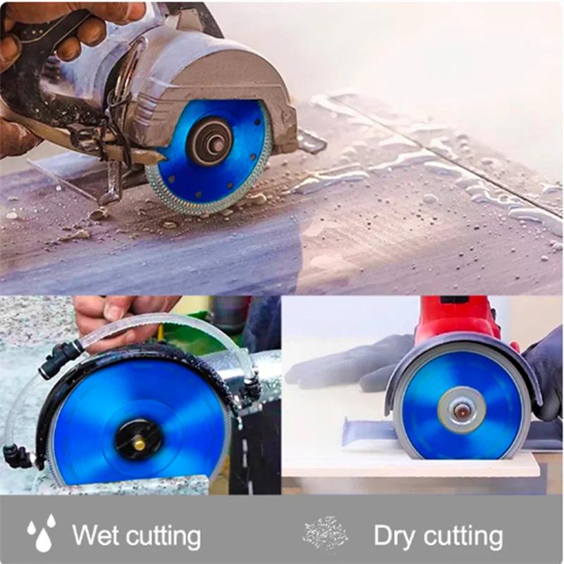 Diamond Saw Blade 105 125mm Porcelain Tile Ceramic Granite Marble Cutting Blades for Angle Grinder Stone Specific Hole Opener