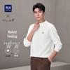 HLA Men's Chic Ageless Smart Casual Long Sleeve Round Neck T-Shirt