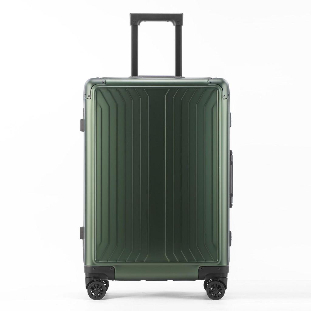 20-Inch High-End Aluminum-Magnesium Carry-On Suitcase with Combination Lock, Large 24-Inch Option Available, Unisex Design
