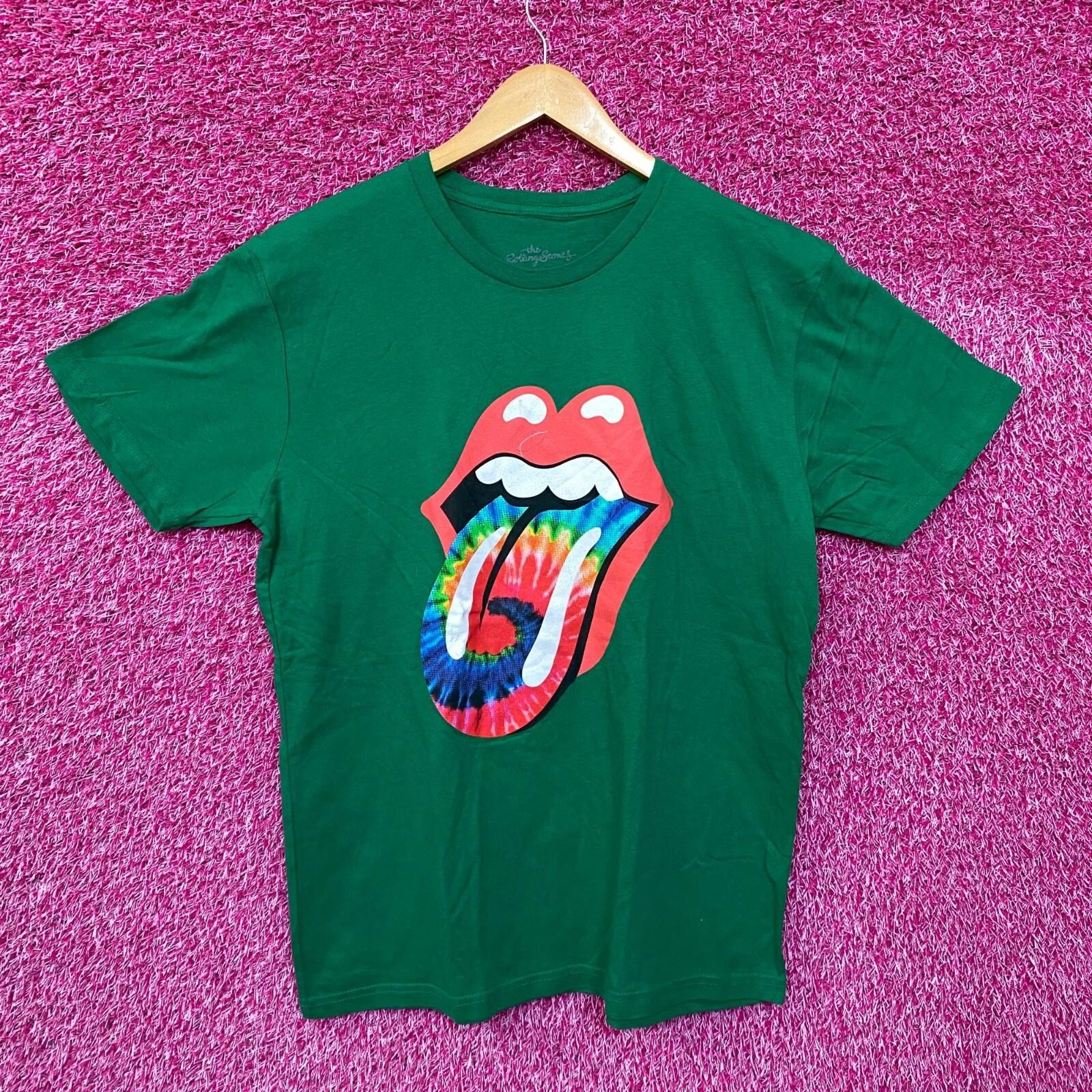 The Rolling Stones Green Tie dye Hot Lips Tshirt 4XL