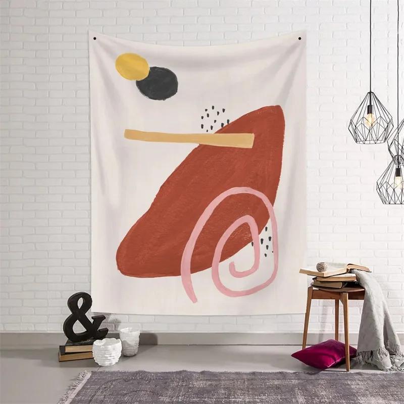 Abstract Simple Light Color Pattern Tapestry Bedroom Living Room Tapestry Home Wall Decoration Tapestry
