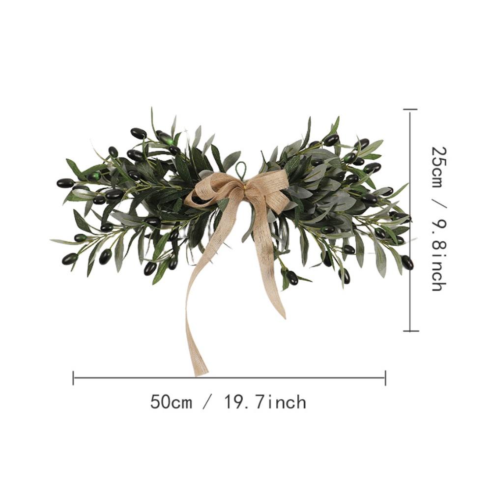 För Bröllop Grön Oliv Blomstergirland Grönska Girland Realistiska Olivblad Delikata Konstgjorda Blommor Återanvändbar Design