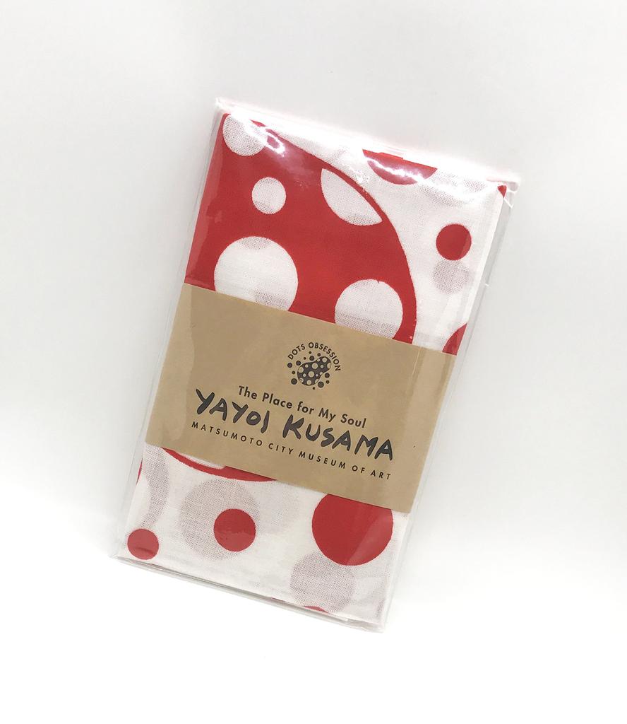 Yayoi Kusama Ausstellung Matsumoto City Museum of Art Limited Edition Polka Dot Obsession Handtuch Rot und Weiß