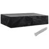 Housse de chaise de jardin VIDAXL - 218 x 77 x 55 cm - Noir - Imperméable et résistante aux UV