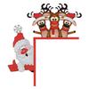 2D Flat Pattern Xmas Theme Christmas Door Frame Decorations DIY Diamond Painting Ornaments Kit Door Corner Decor for Home Decor
