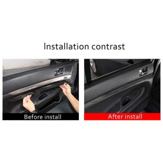 Carbon Fiber Interior Front Door Panel Cover Trim Sticker For Infiniti G37 Sedan