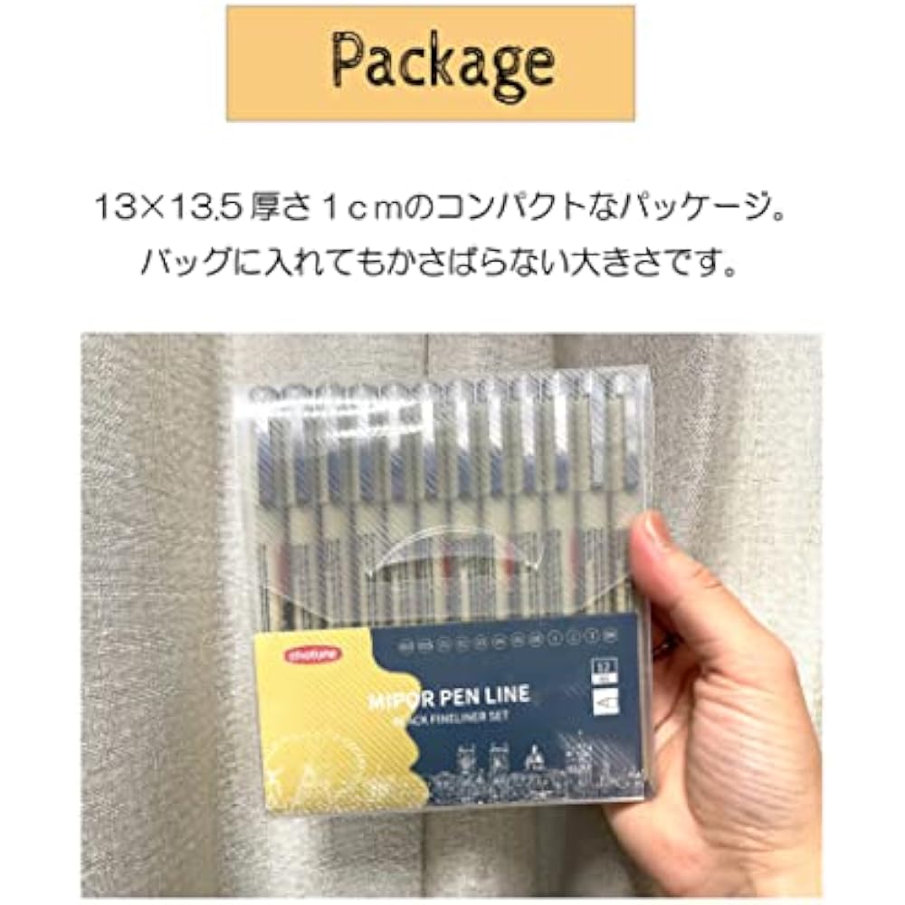 Drawing Pen Black Liner 12 Brush Brushes 0.03 0.05 0.3 0.4 0.5 0.8 1 2 3 BR Thin Pen Thick Pen Ma...