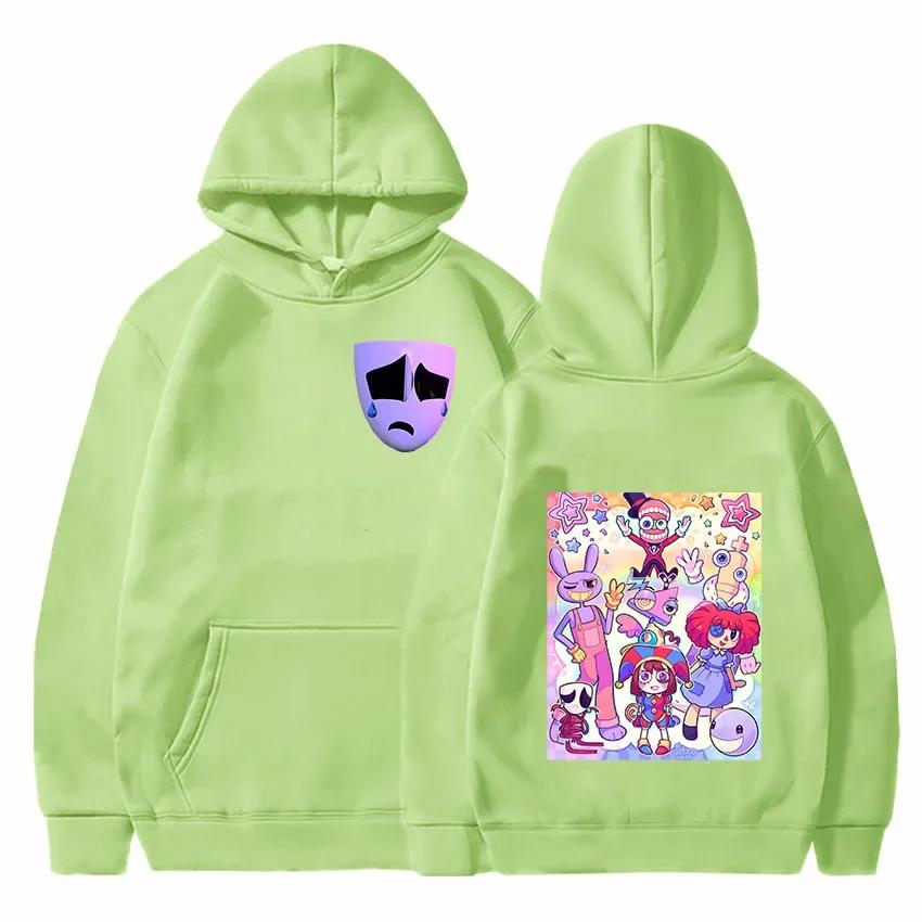 Hanoracele Amazing Digital Circus Femei Harajuku Kawaii Pomni Jax Gangle Kinger Zooble Topuri Hanorace Unisex cu Glugă